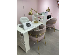 Стул на металлокаркасе Kamelia темно-серый / золотой фото покупателя 19