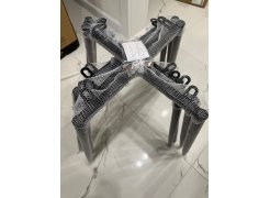 Стул на металлокаркасе Вейв светло-серый (hl 63) / 10К черный каркас фото покупателя 137