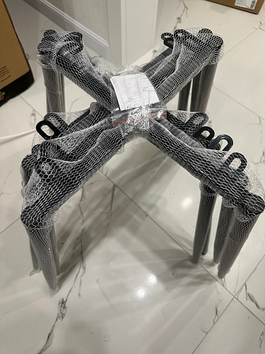 Стул на металлокаркасе Седа К латте / черный фото покупателя 137