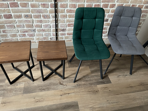 Стул на металлокаркасе Чилли светло-серый / белый каркас фото покупателя 675