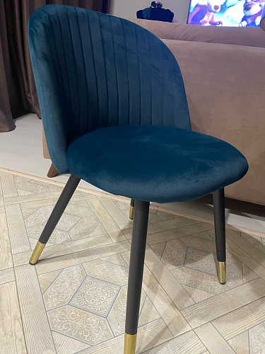 Стул на металлокаркасе Gabi 1 light purple / black фото покупателя 940