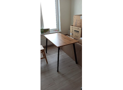 Стол Тринити Лофт 120 32 мм бетон / черный матовый фото покупателя 91