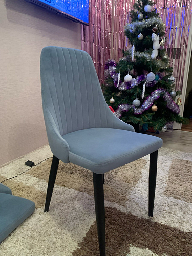 Стул на металлокаркасе Kora black / gray фото покупателя 30