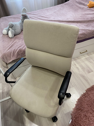 Компьютерное кресло Benefit/Бенефит флок серый 29 фото покупателя 13