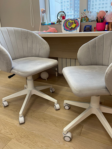 Компьютерное кресло Пард confetti silver серый / черный фото покупателя 223