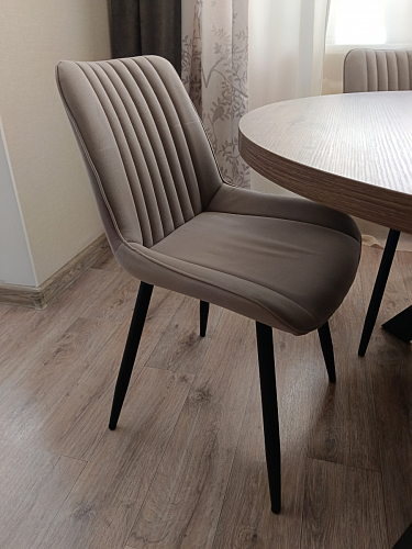 Стул на металлокаркасе Седа К кирпичный / черный фото покупателя 95