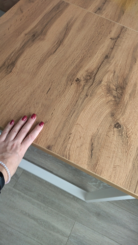 Деревянный стол Лота Лофт 140х80 дуб крафт табачный / черный матовый фото покупателя 431