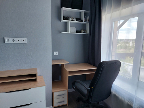 Компьютерный стол Джаз-24 правый дуб сонома фото покупателя 55