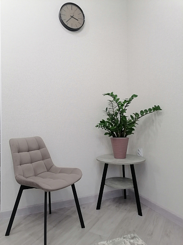 Стул на металлокаркасе Челси бежевый / белый каркас фото покупателя 9