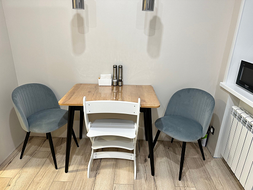 Стул на металлокаркасе Gabi dark beige / black / silver фото покупателя 752