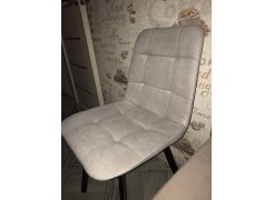 Стул на металлокаркасе Чилли светло-серый / черный фото покупателя 379