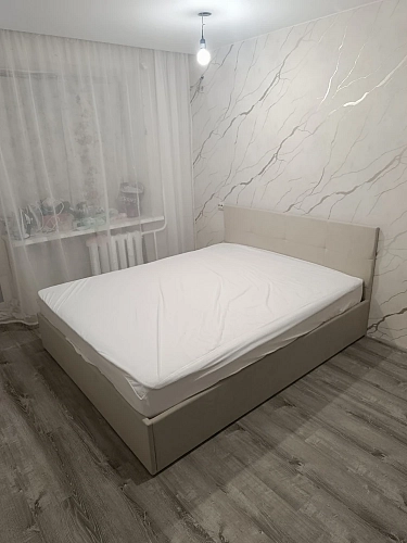 Двуспальная кровать Манака 160х200 бежевая фото покупателя 9