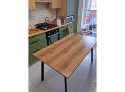 Стол Тринити Лофт 120 32 мм бетон / черный матовый фото покупателя 550