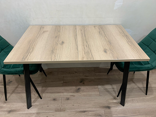 Стол раскладной Колон Лофт 120 32 мм дуб галифакс табако / черный матовый фото покупателя 6