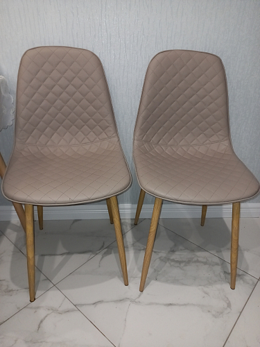 Стул на металлокаркасе Capri голубой фото покупателя 63