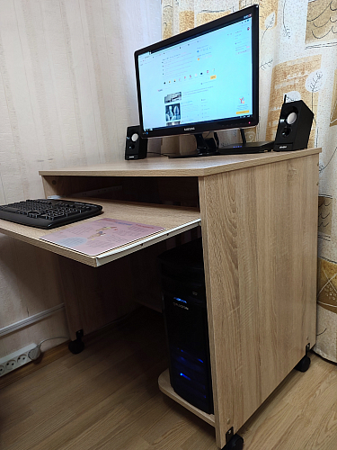 Стол компьютерный КСТ-15 Дуб сонома фото покупателя 13