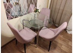 Стул на металлокаркасе Kora gray / black фото покупателя 168