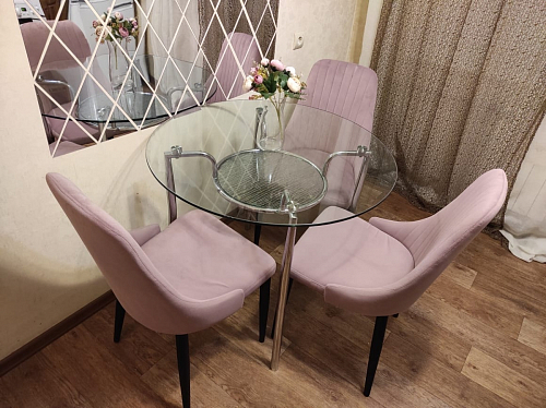 Стул на металлокаркасе Kora black / gray фото покупателя 168