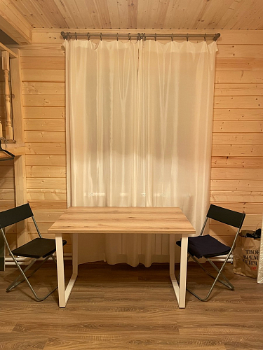 Стол Лота Лофт 120 32 мм бетон / черный матовый фото покупателя 191