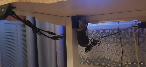 Компьютерный стол Маркос с механизмом подъема 120х75х75 черный / кантри орех фото покупателя 2