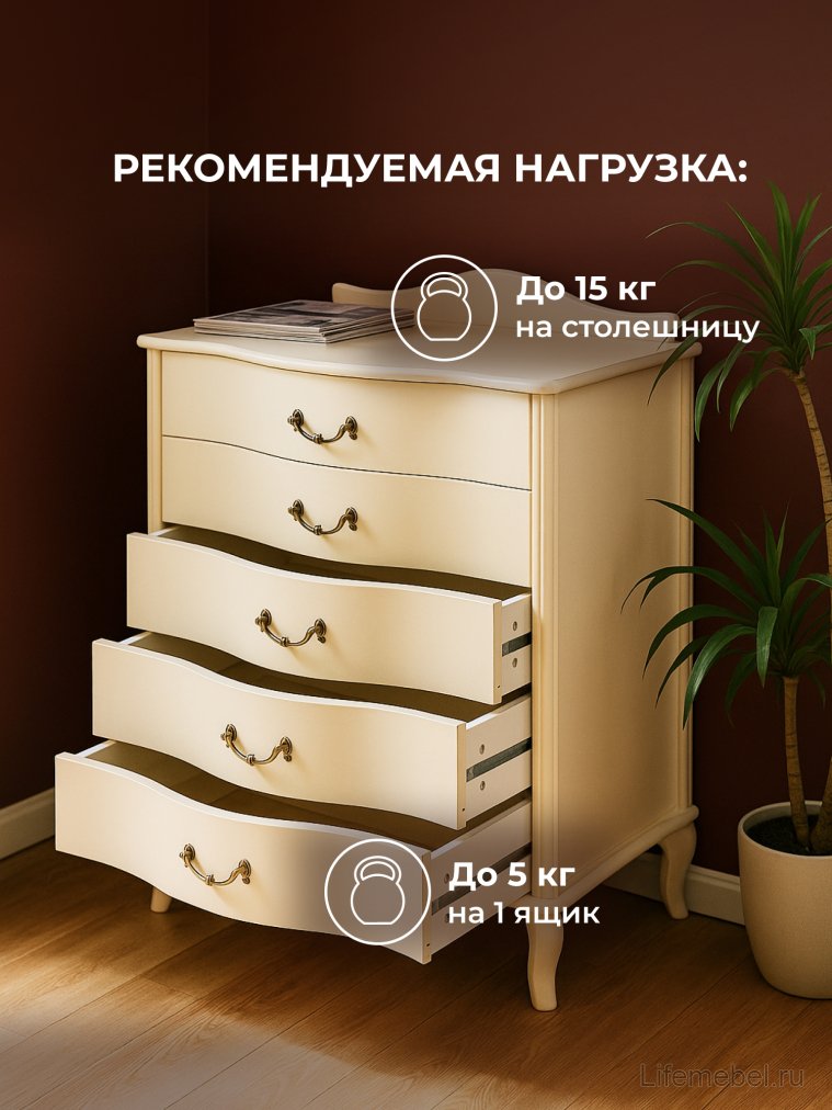 Комод Джульетта дуб шампань