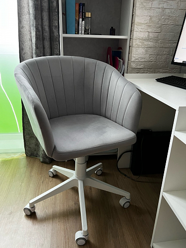 Компьютерное кресло Тибо confetti chocolate / белый фото покупателя 48