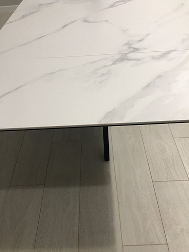 Керамический стол Вилли 140(200)х80х75 черный мрамор shakespeare black / черный фото покупателя 17