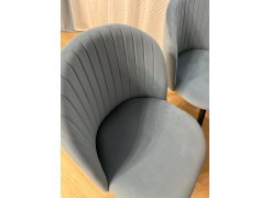 Стул на металлокаркасе Gabi 1 бежевый / черный с серебряными наконечниками фото покупателя 127