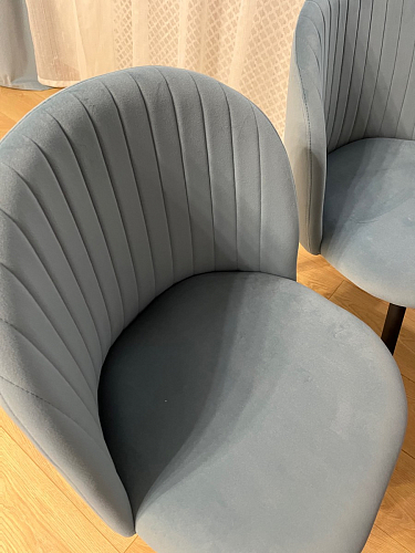 Стул на металлокаркасе Gabi gray / black фото покупателя 127