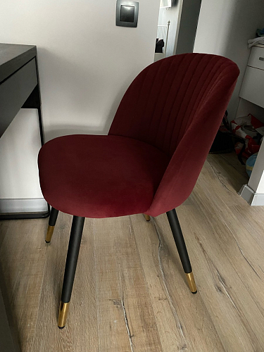 Стул на металлокаркасе Gabi 1 темно-серый / черный фото покупателя 42