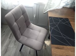 Стул на металлокаркасе Чилли синяя ткань / белый фото покупателя 65