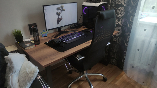 Деревянный стол Лота Лофт 120х75 белый матовый / дуб крафт золотой фото покупателя 200