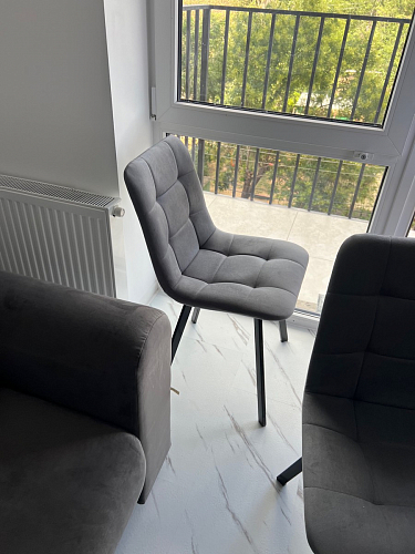 Комплект стульев Чилли 4 шт темно-серый / черный фото покупателя 369