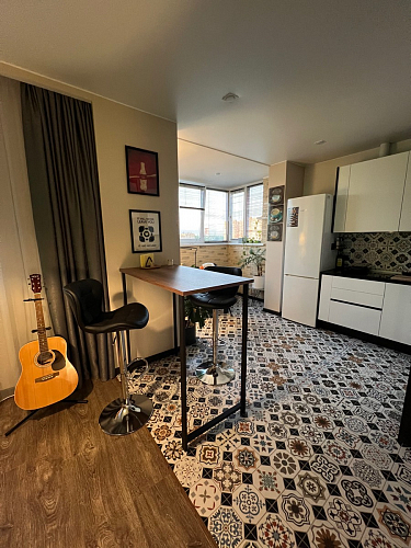 Барная стойка Дилан Лофт 120х60х90 бетон фото покупателя 44