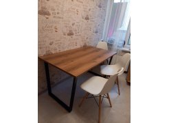 Стол Лота Лофт 140 25 мм черный матовый / бетон фото покупателя 905