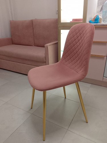 Стул на металлокаркасе Dabl 01 champagne / gold фото покупателя 86