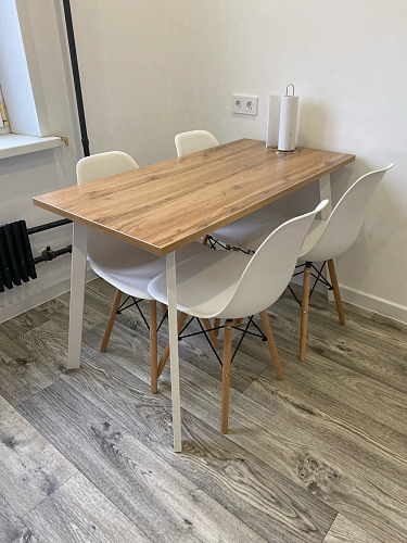 Стол Тринити Лофт 120 32 мм дуб галифакс табако / черный матовый фото покупателя 874