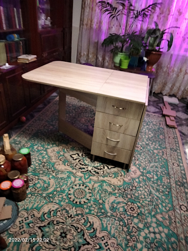 Стол-книжка Глория 606 М с ящиками дуб сонома фото покупателя 1