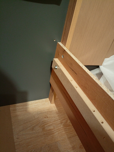 Двуспальная кровать Клауд 160х200 парящая дуб крафт золотой / антрацит фото покупателя 403