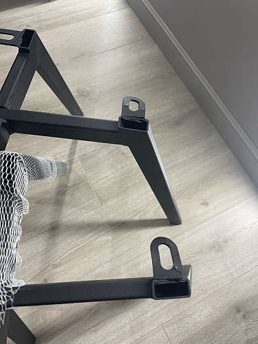 Стул на металлокаркасе Чилли синяя ткань / белый фото покупателя 914