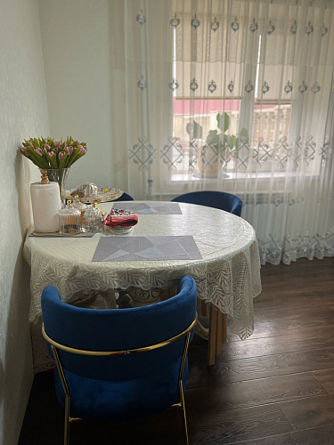 Стул на металлокаркасе Kamelia голубой / голубой / золотой фото покупателя 25