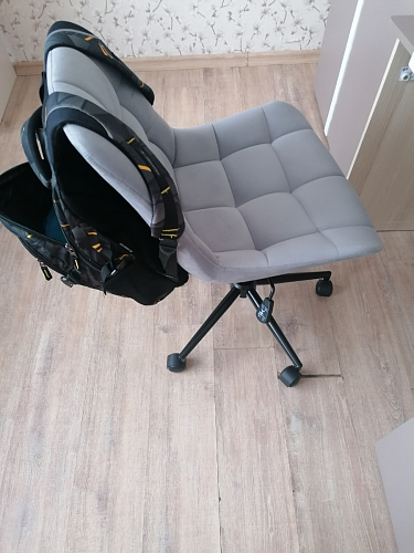 Компьютерное кресло Честер латте / золото фото покупателя 19