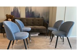 Стул на металлокаркасе Gabi gray / black фото покупателя 70