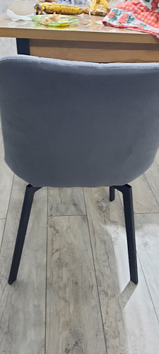 Стул на металлокаркасе Челси велюр коричневый / черный каркас фото покупателя 247