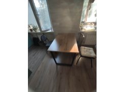 Деревянный стол Лота Лофт 120(160)х75 черный матовый / бетон светлый фото покупателя 414