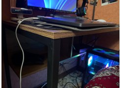 Письменный стол Клер Лофт дуб вотан / черный матовый фото покупателя 23