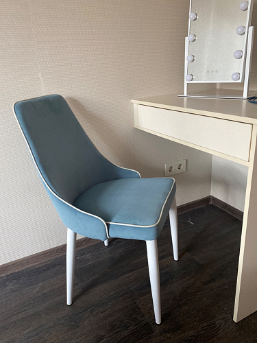 Стул на металлокаркасе Kora light purple / black фото покупателя 244