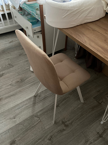 Стул на металлокаркасе Чилли К кирпичный / черный фото покупателя 687