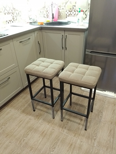 Барный стул Лофт катания минт / белый матовый фото покупателя 133