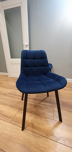 Стул на металлокаркасе Челси латте / черный фото покупателя 204